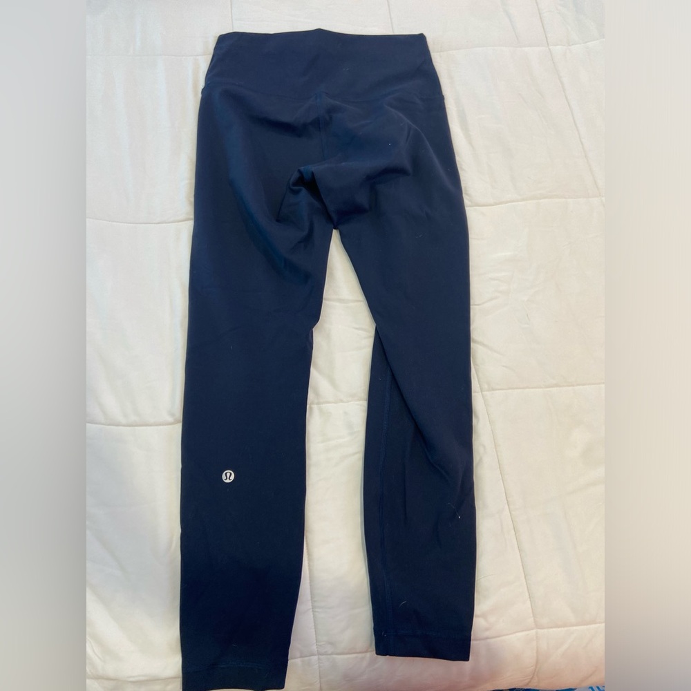 Lululemon Wunder Train Leggings Size 6 Navy Blue